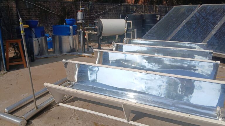 Solar Heat for Anaerobic Biodigesters at IIT Delhi